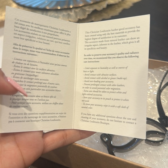 New Christian Louboutin Leather Handbag Charm - Picture 9 of 10
